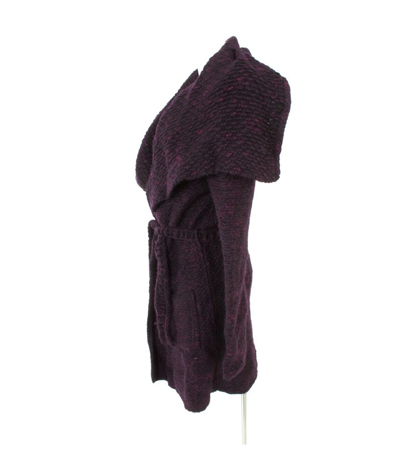 HUGO BOSS Damen Strickmantel Mantel GR. S Violett Wolle – Foto 2