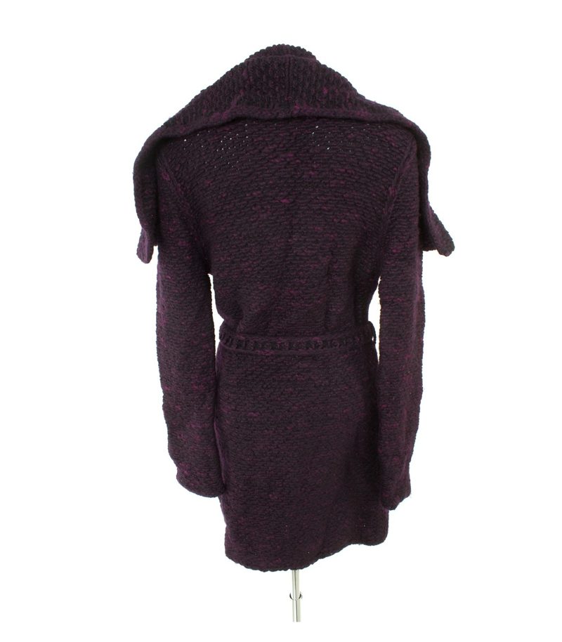 HUGO BOSS Damen Strickmantel Mantel GR. S Violett Wolle – Foto 4