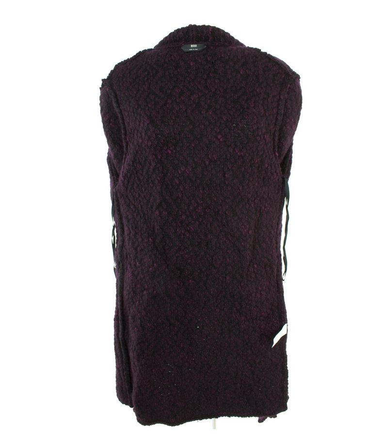 HUGO BOSS Damen Strickmantel Mantel GR. S Violett Wolle – Foto 5