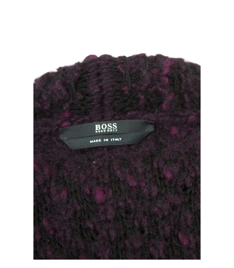 HUGO BOSS Damen Strickmantel Mantel GR. S Violett Wolle – Foto 6