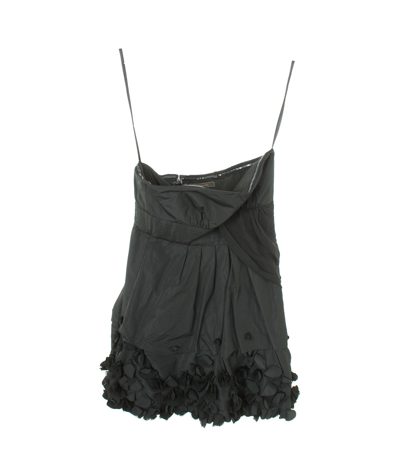 BCBGMAXAZRIA Damen Kleid Abendkleid GR.2/DE 34 Schwarz Seide