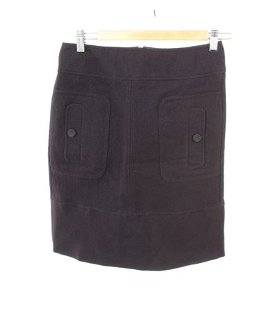 MAX & Co. Damen Rock Gr. DE 34 Violett Wolle