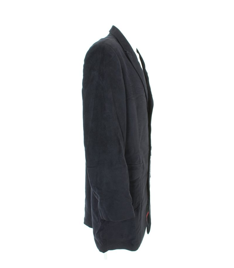 HUGO BOSS Herren Mantel Gr. 52 Blau Baumwolle Viskose – Foto 3