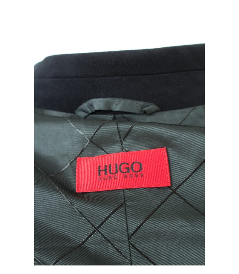 HUGO BOSS Herren Mantel Gr. 52 Blau Baumwolle Viskose – Foto 8