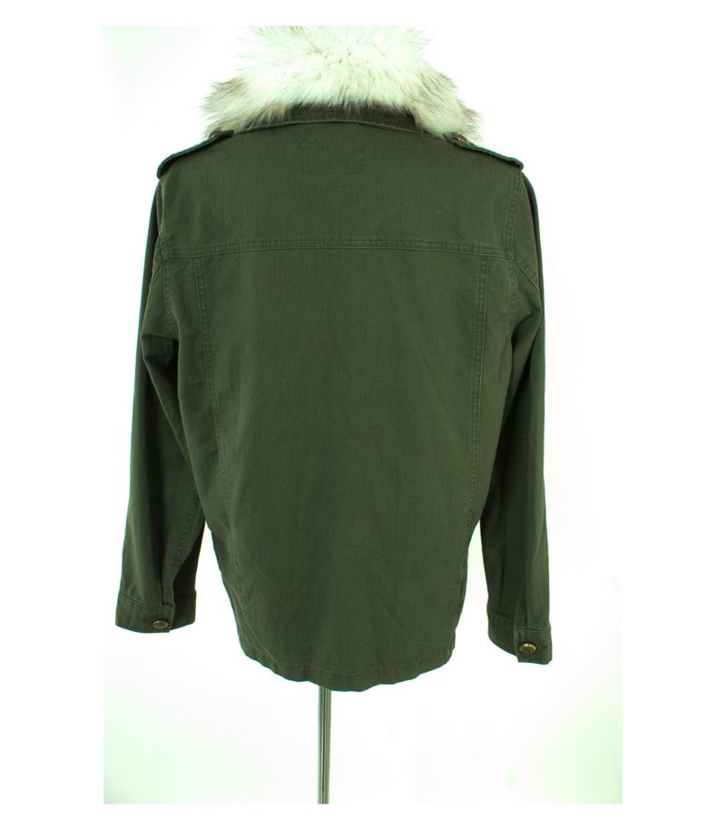 RIVER ISLAND Damen Jacke Gr. UK 14/DE 40 Khaki Baumwolle – Foto 4