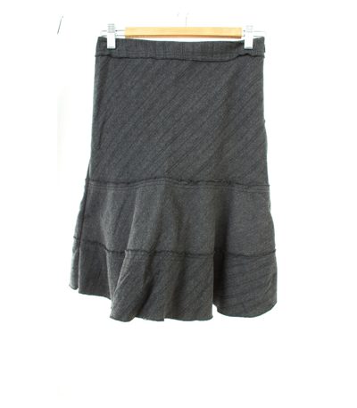 STEFANEL Damen Rock Gr. DE 32 Grau