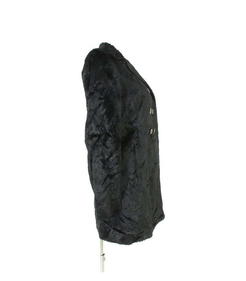 PERSONAL AFFAIRS Damen Mantel Gr. DE 36 Schwarz Baumwolle Viskose – Foto 2