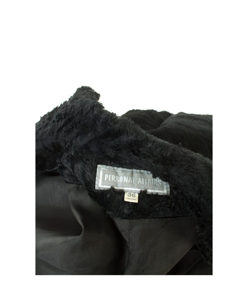 PERSONAL AFFAIRS Damen Mantel Gr. DE 36 Schwarz Baumwolle Viskose – Foto 4
