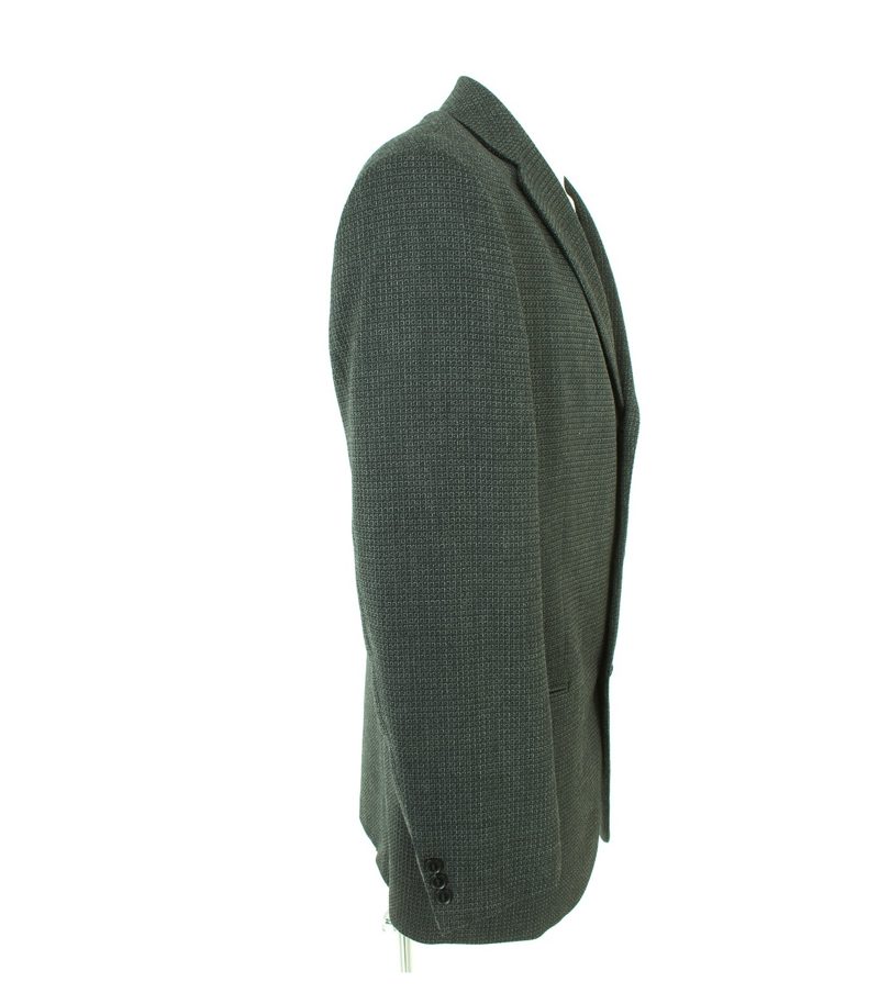 HUGO BOSS Herren Sakko Gr. 98 Schwarz/Beige Wolle – Foto 5
