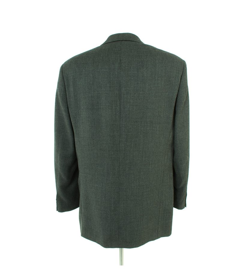 HUGO BOSS Herren Sakko Gr. 98 Schwarz/Beige Wolle – Foto 6