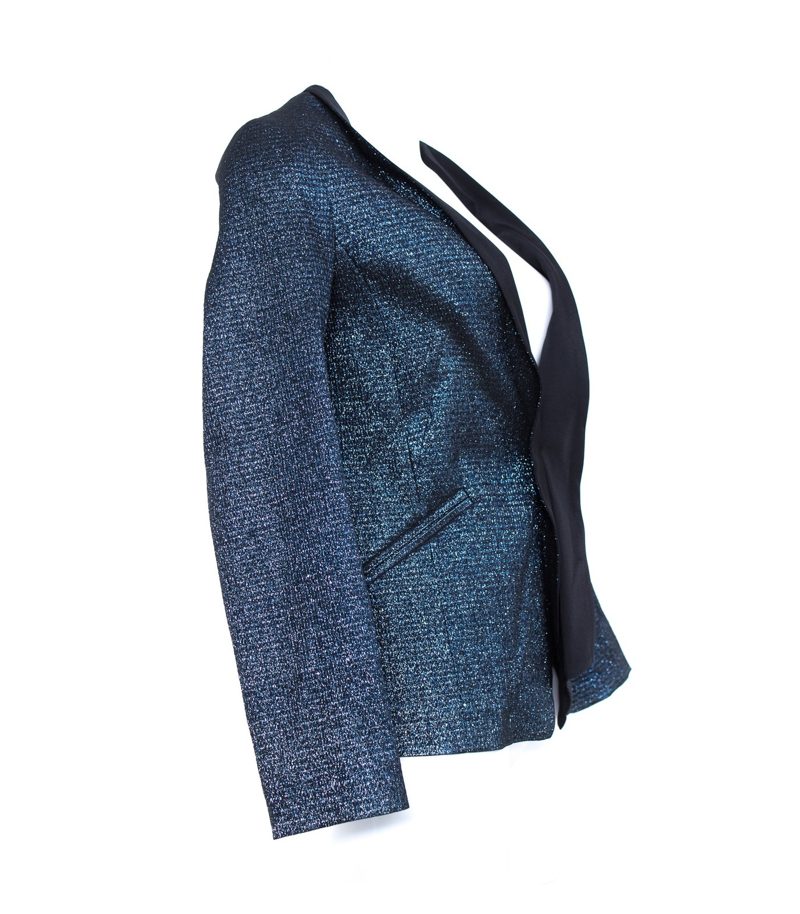 SHIRTAPORTER Damen Blazer Smoking Gr. IT 42=DE 36 Abendblazer – Foto 2