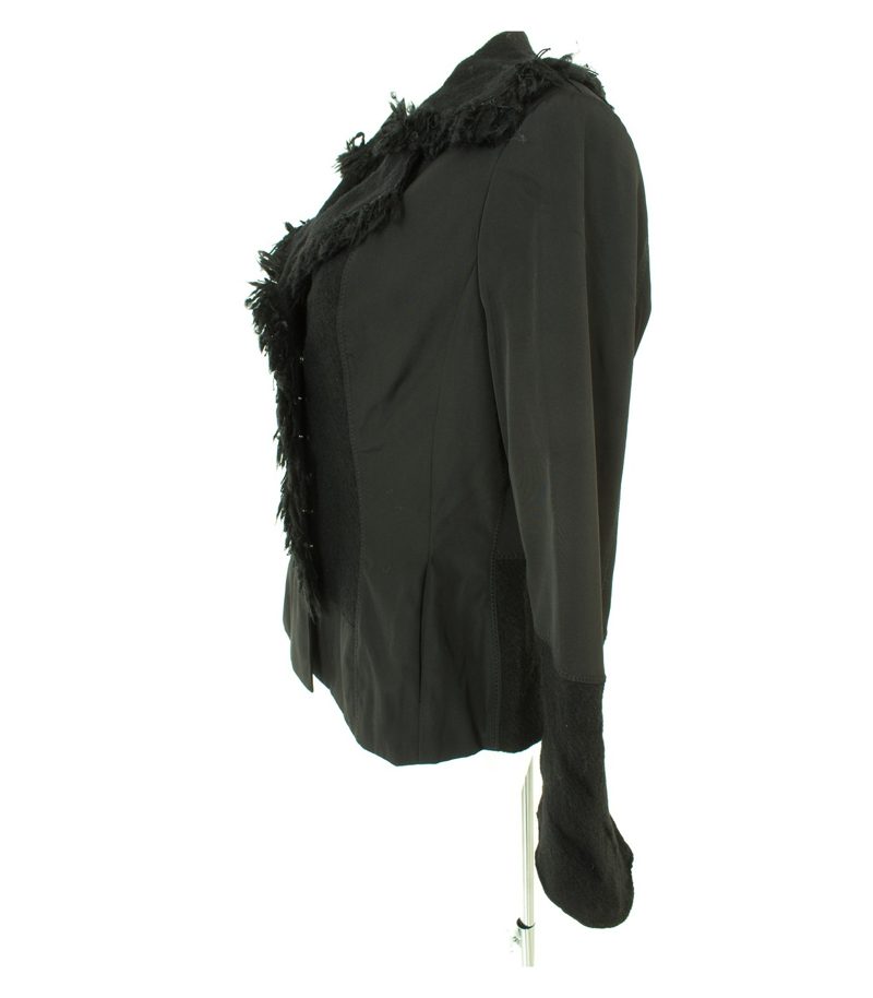 ZUCCHERO Damen Blazer Gr. DE 38 Schwarz Wolle – Foto 2