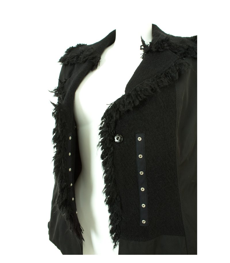 ZUCCHERO Damen Blazer Gr. DE 38 Schwarz Wolle – Foto 5