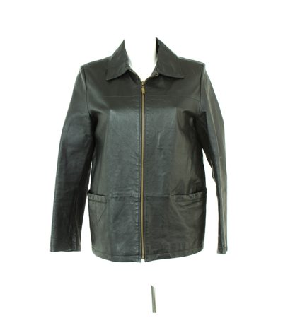 JOY Damen Lederjacke Gr. DE 40 Schwarz Leder