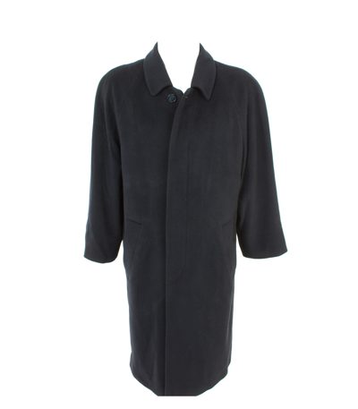ATWARDSON Herren Mantel Trenchcoat Gr.24 Blau Kaschmir