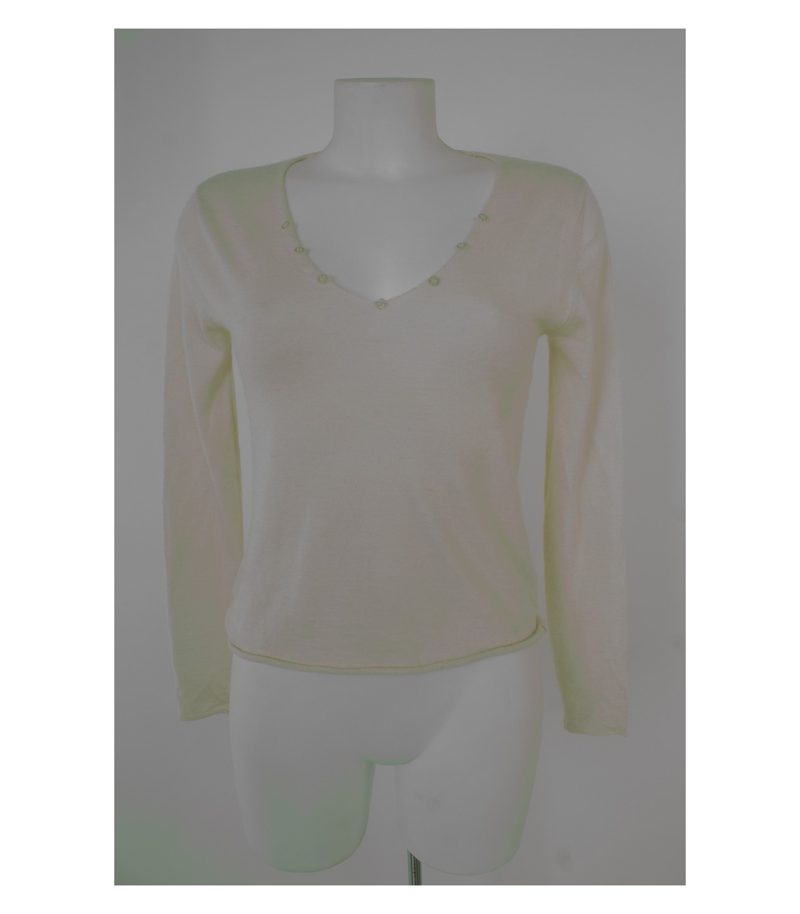 Berenice Damen Pullover Gr. M Beige Kaschmir – Foto 1