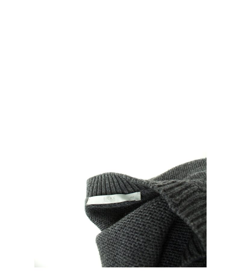 BRAX FEEL GOOD Damen Strickjacke Gr.DE 42 Grau Strick Wolle – Foto 4