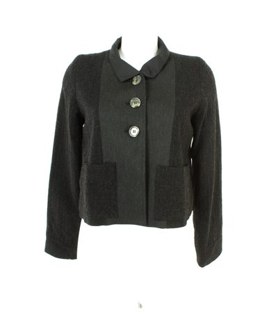 CORNELIA KREMER Damen Blazer Gr. S Grau Wolle