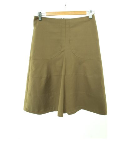 JIL SANDER Damen Rock GR. DE 34 Grau Baumwolle