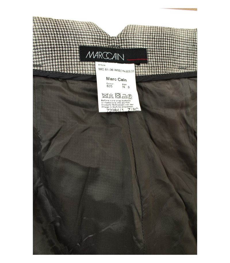 MARCCAIN Damen Hose Gr. N 3/DE 38 Mehrfarbig Wolle – Foto 4