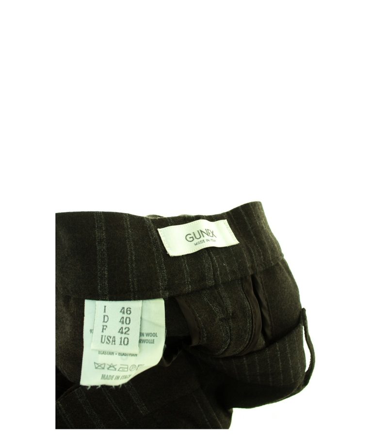 GUNEX Damen Hose Gr. DE 40 Braun Wolle – Foto 3