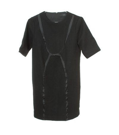 COS Damen Kleid Gr. DE 34 Schwarz Wolle