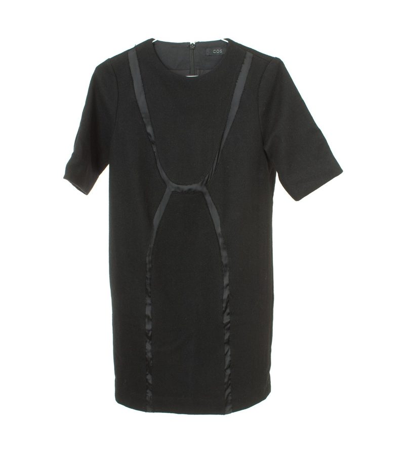 COS Damen Kleid Gr. DE 34 Schwarz Wolle – Foto 1