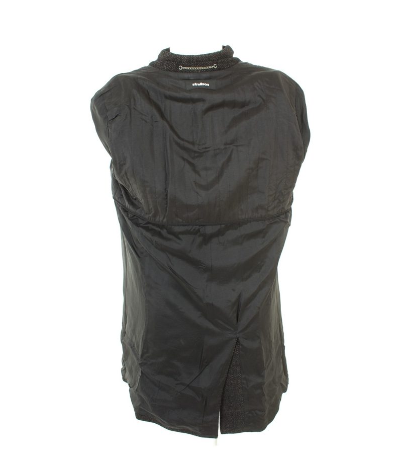 Strellson Herren Mantel Trenchcoat Gr. 52 Schwarz/Braun Wolle – Foto 4