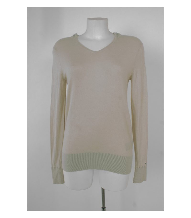 Hilfiger Denim nyc Damen Pullover Gr. M Beige Kaschmir Wolle – Foto 1