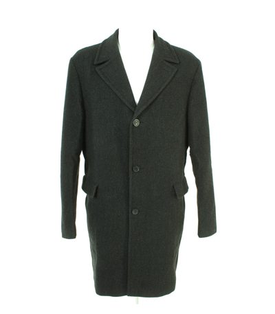 strellson Herren Mantel Trenchcoat Gr. 102 Grau/Schwarz Baumwolle Wolle