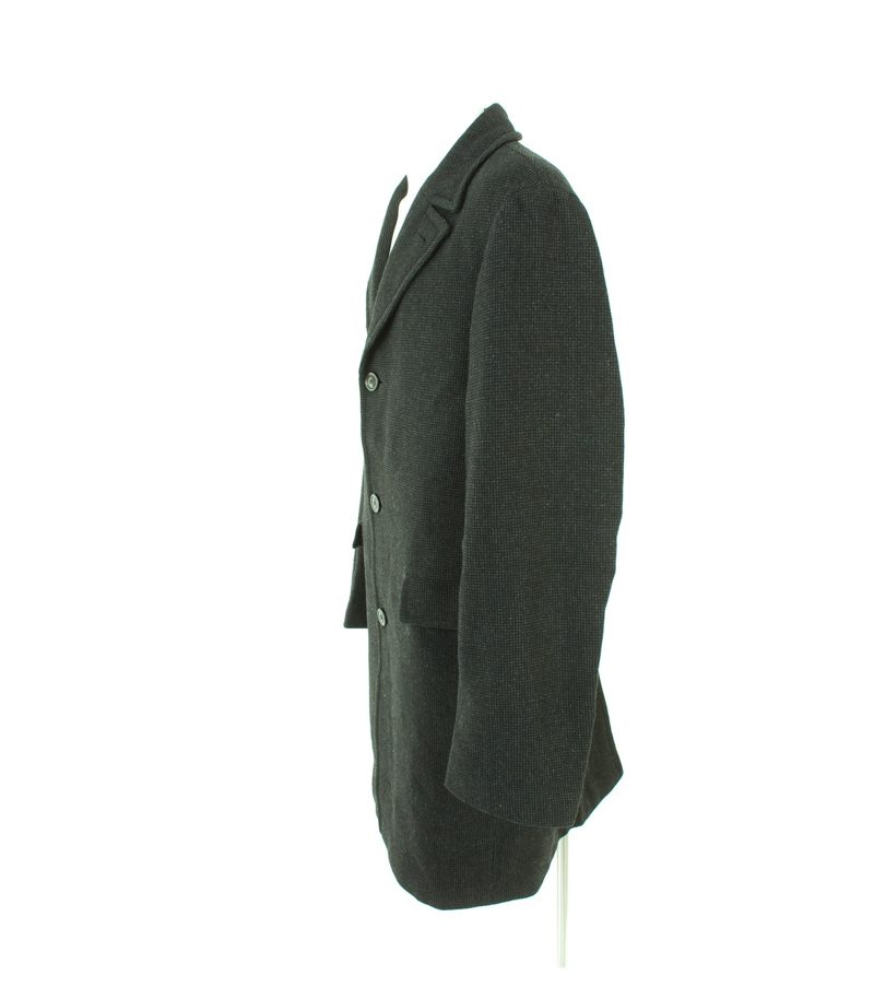 strellson Herren Mantel Trenchcoat Gr. 102 Grau/Schwarz Baumwolle Wolle – Foto 2