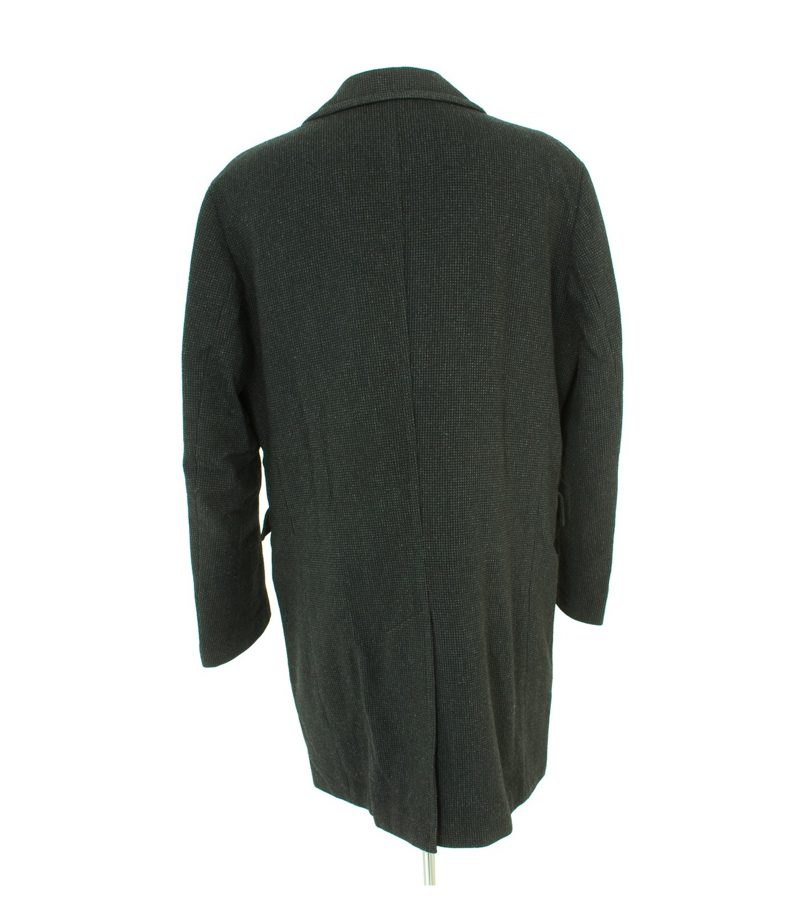 strellson Herren Mantel Trenchcoat Gr. 102 Grau/Schwarz Baumwolle Wolle – Foto 4