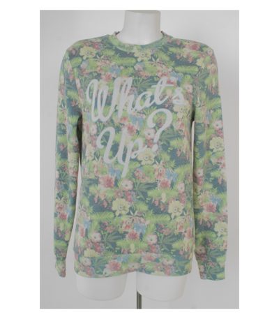 RIVER ISLAND Damen Pullover Langarmshirt Shirt Gr. S Mehrfarbig Baumwolle