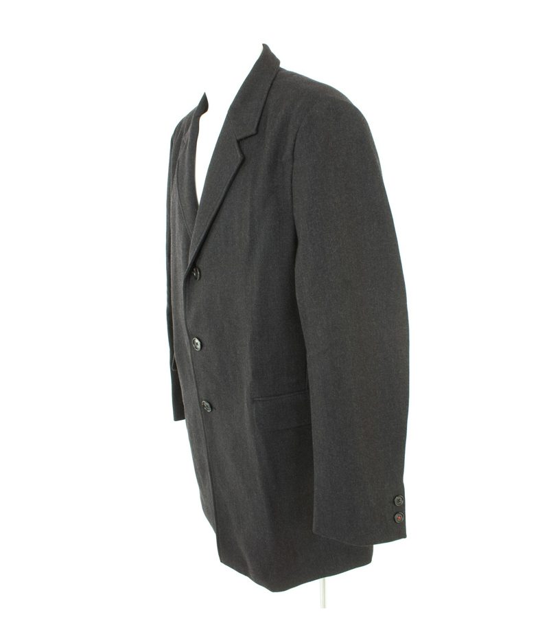 Marc O'Polo Herren Mantel Trenchcoat Gr. 54 Grau Wolle – Foto 2