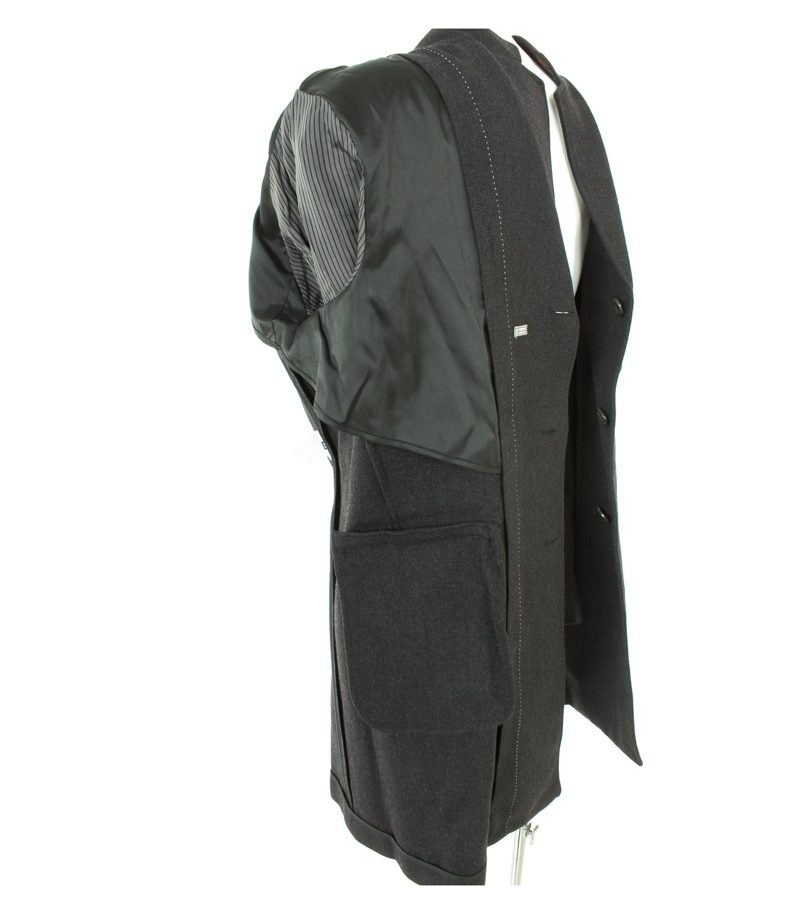 Marc O'Polo Herren Mantel Trenchcoat Gr. 54 Grau Wolle – Foto 6
