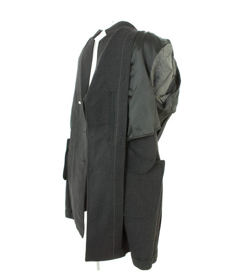 Marc O'Polo Herren Mantel Trenchcoat Gr. 54 Grau Wolle – Foto 7