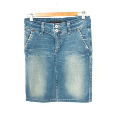 Marc O'Polo Damen Jeansrock Rock Gr. 27 Blau Denim Baumwolle