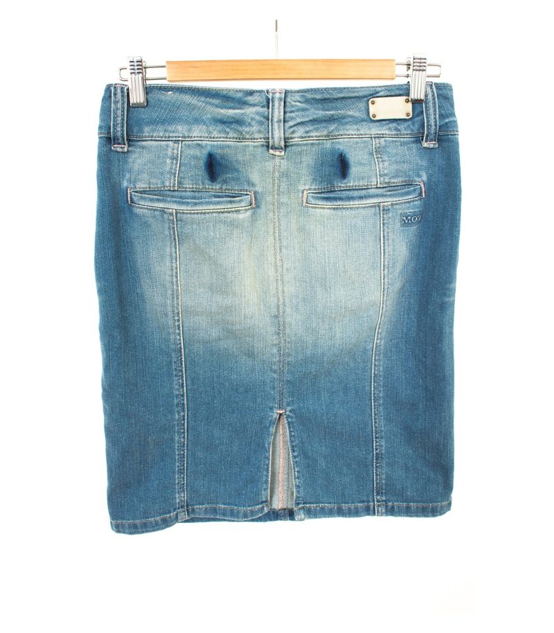 Marc O'Polo Damen Jeansrock Rock Gr. 27 Blau Denim Baumwolle – Foto 2