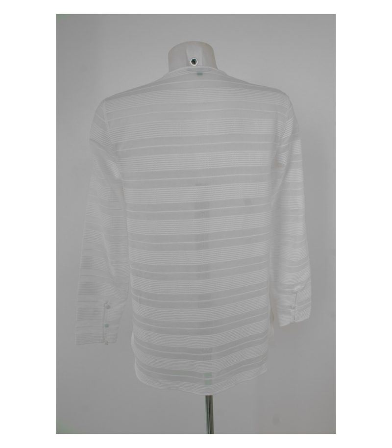 Massimo Dutti Damen Bluse Shirt Gr. DE 36 Weiß Baumwolle – Foto 3