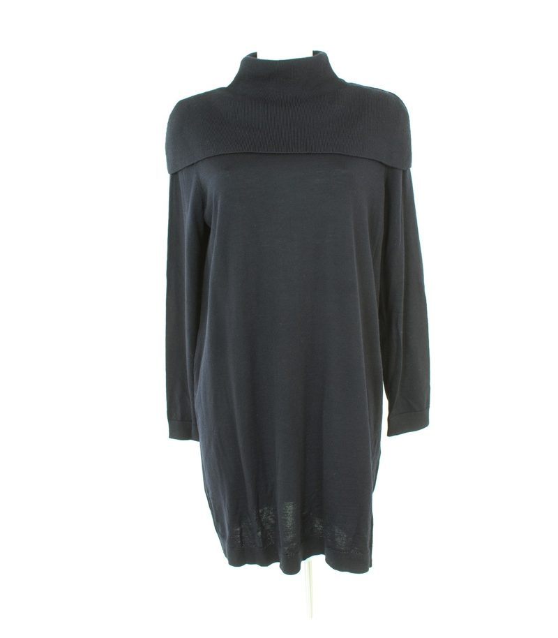 COS Damen Kleid Strickkleid Gr. L Blau Wolle – Foto 1