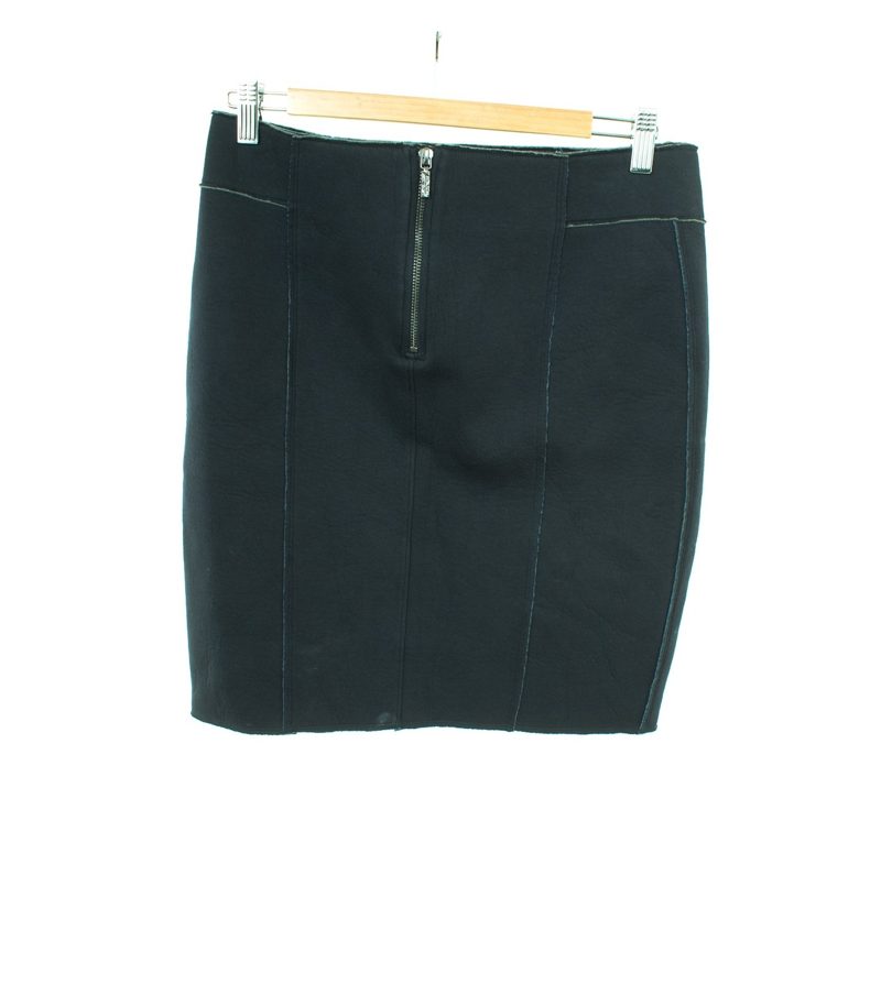 HUGO BOSS Damen Rock Gr. M Blau Baumwolle – Foto 2