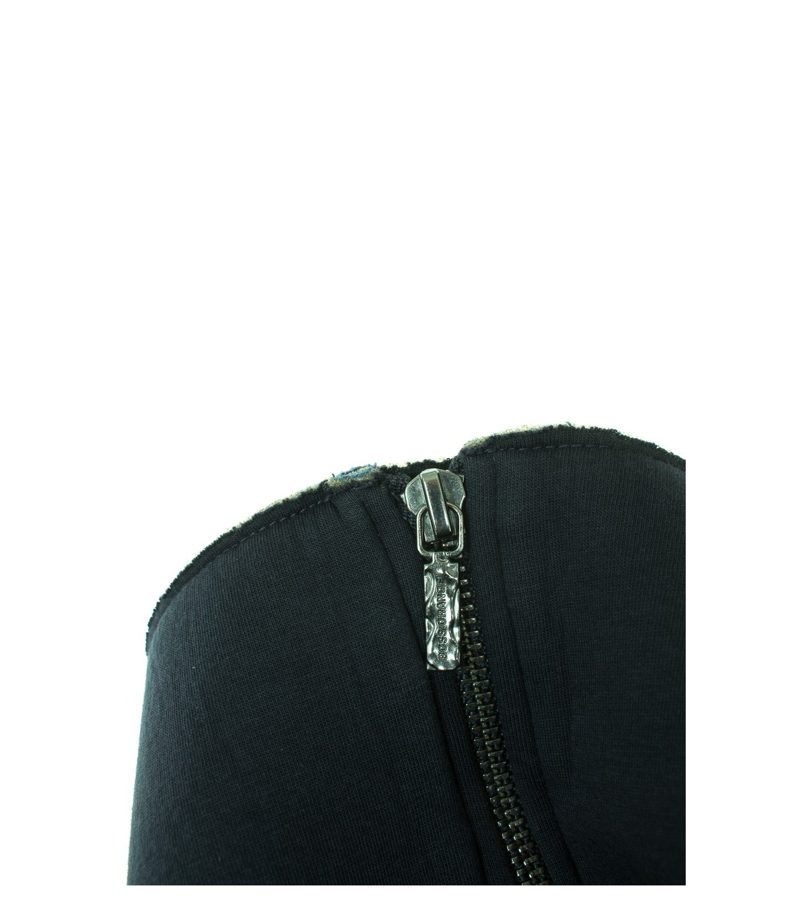 HUGO BOSS Damen Rock Gr. M Blau Baumwolle – Foto 3