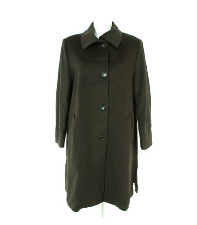 antonette Damen Mantel Gr. DE 40 Schwarz Wolle Kaschmir