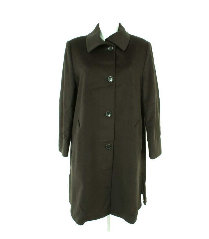 antonette Damen Mantel Gr. DE 40 Schwarz Wolle Kaschmir – Foto 1