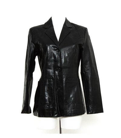 REVIEW Damen Lederjacke Übergangsjacke Blazer Gr. 38 Leder