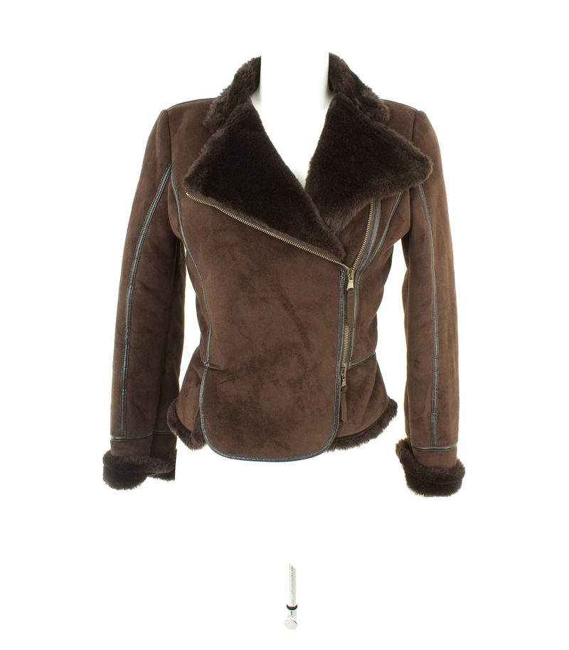 UNITED COLORS OF BENETTON Damen Jacke Gr. IT 42 DE 36 Braun – Foto 1