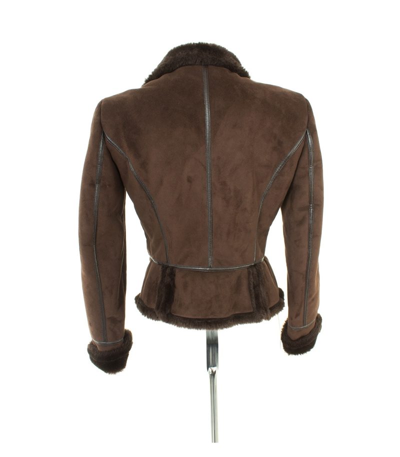 UNITED COLORS OF BENETTON Damen Jacke Gr. IT 42 DE 36 Braun – Foto 4