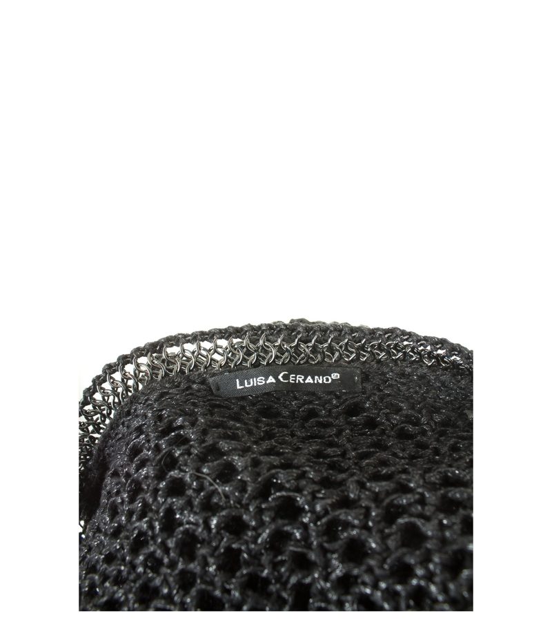 LUISA CERANO Damen Pullover Gr. DE 38 Weiß/Schwarz Baumwolle – Foto 5