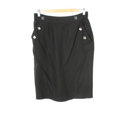 By Malene Birger Damen Rock Gr. DE 40 Schwarz Wolle Viskose