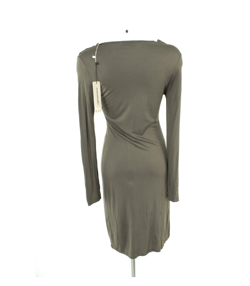 oui Damen Kleid Freizeit Gr. DE 38 in Grauoliv Viskose NEU – Foto 4